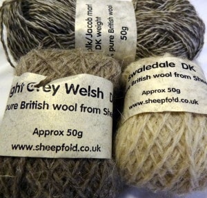 British breed yarn from Sheepfold (from £2.25)